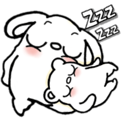 Strange character of the rabbit baby