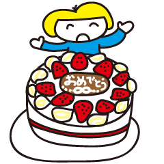 Japanese Sweets & Mo-chan's Sticker