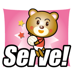 the bear play volleyball