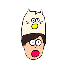 People wearing cat's hat and cats