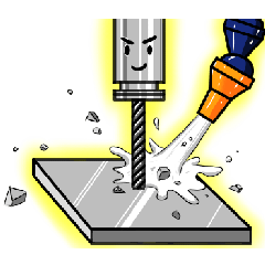 Metal processing sticker