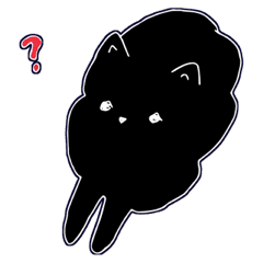 Sticker chat coeurs - TenStickers